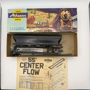 Vintage Athearn HO 55' ACF Center Flow Hopper Kit Black w/ #1919 Firestone Box